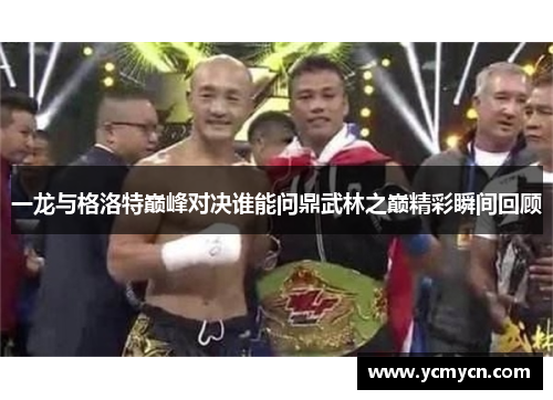一龙与格洛特巅峰对决谁能问鼎武林之巅精彩瞬间回顾